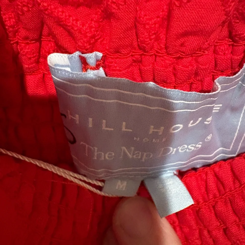 Hill House The Ellie Nap Dress Medium Color: Red Daisy Check Eyelet NWT - Picture 6 of 6